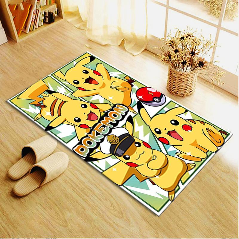 Новый ковер-коврик Pokemon 2025 для гостиной, спальни, дома, украшение дивана, детский игровой, противоскользящий напольный коврик 76