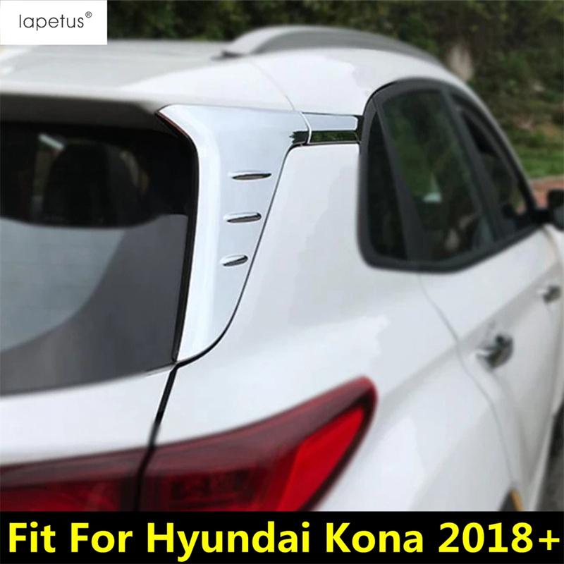 Спойлер заднего стекла автомобиля, накладка-трим на крыло лобового стекла для Hyundai Kona 2018 - Хромированные аксессуары, экстерьер