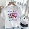 Kpop Охотники на демонов Одежда Товары для вечеринки Повседневная футболка День рождения мальчика Печать с цифрами 3-9 Короткий рукав Одежда для девочки База 2026 год