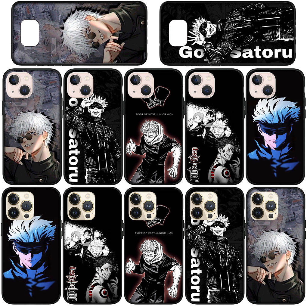 Чехол для телефона Samsung Galaxy S25 S24 S23 iPhone 16 15 Xiaomi Redmi Note 14 13 12 16E X 11 Pro Max Moto Huawei Comics Gojo Satoru Jujutsu Kaisen Cover