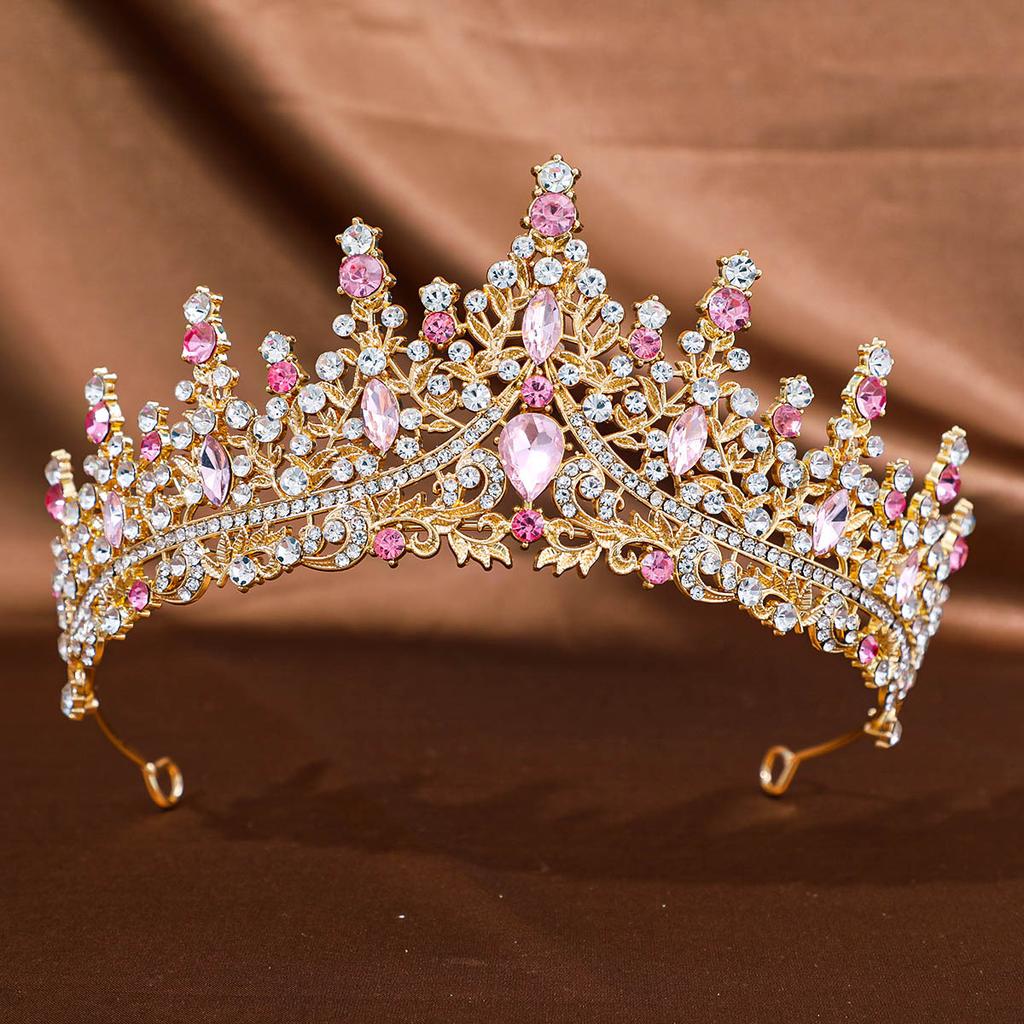 Baroque Crystal Tiaras and Crowns Headband Rhinestone Prom Diadem Crown Bridal Wedding Hair Accessories Jewelry Crown Tiara Gift