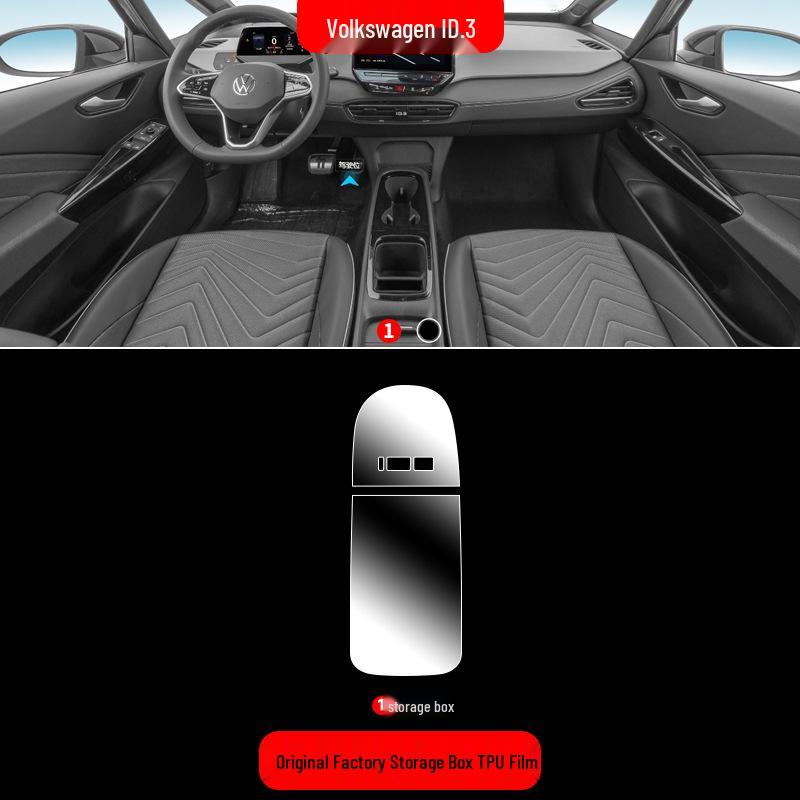 Volkswagen ID3 Center Console Protection Film: Fits 26 Models, Includes Navigation Screen Tempered Glass.