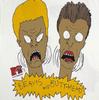 1993 BEAVIS & BUTTHEAD Р.L VINTAGE Графическая Забавная Футболка с Одинарной Строчкой БУТЛЕГ