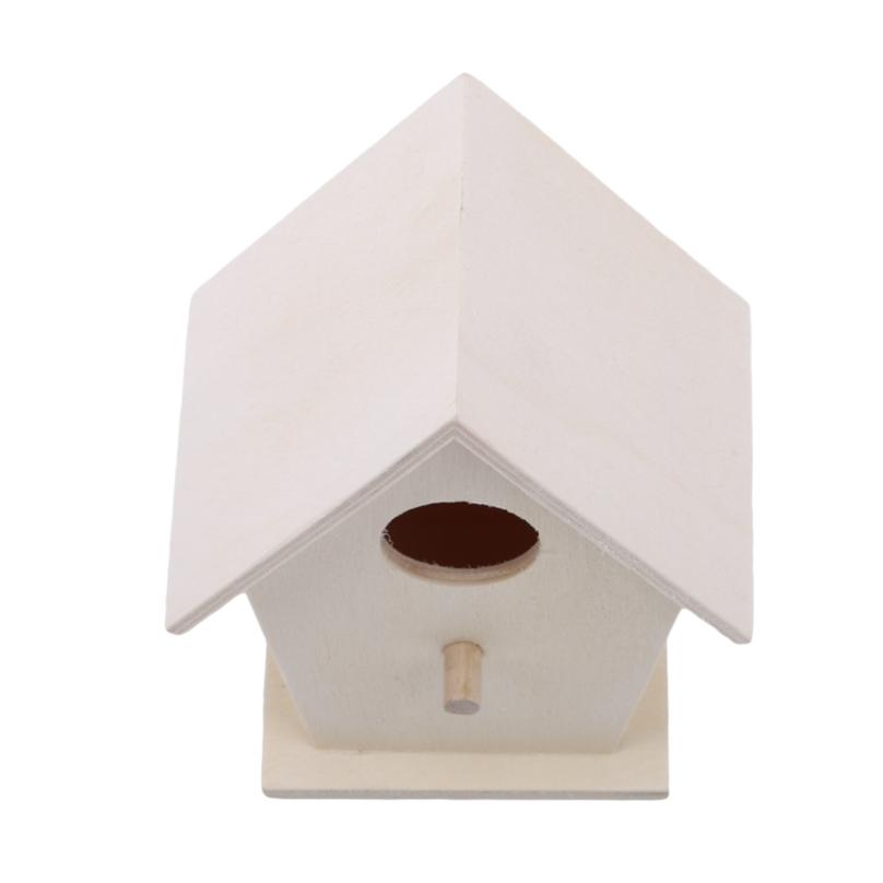 Wooden Bird House Nest Bird Supplies Wooden Birdhouse Outdoor Nesting Box