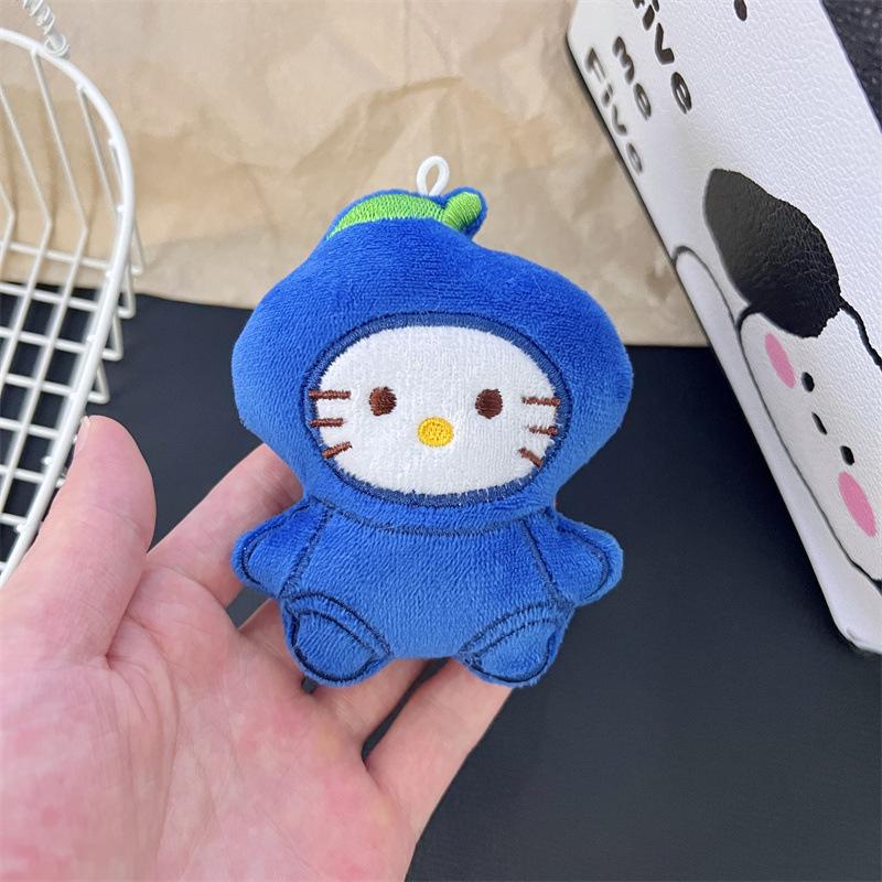 Плюшевая кукла-брошь-подвеска Hello Kitty Фруктовая трансформация - Мультяшные DIY Аксессуары для украшения