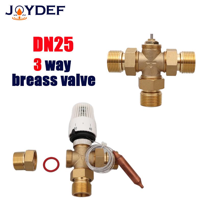 DN25 Energy saving 30-70 degree control Floor heating system thermostatic radiator valve M30*1.5 Remote controller 3 way valve7