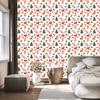 Christmas wallpaper white, peach center 50x1000