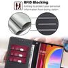 RFID Anti-Theft Flip Wallet Case For Meizu Note 6 8 9 Nokia G21 G11 LG K51 K41 K52 Moto G30 G10 G20 Cover PU Leather Holster 6 Card Slots Phone Bumper