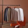 Men's Loose Fit Embroidered Washed Cotton Sweatshirt - Round Neck, Solid Color, Spring/Autumn Fashion Trend