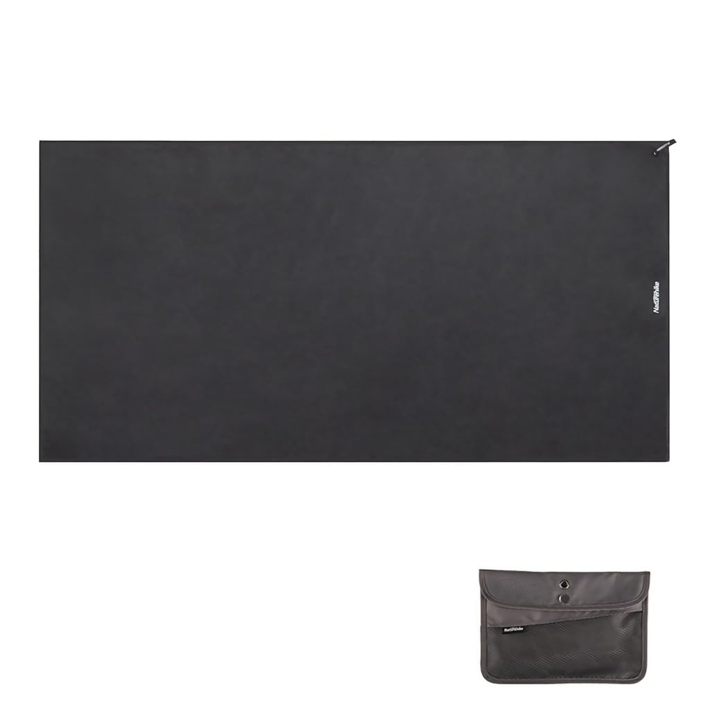 Naturehike Compact Quick-Drying Sports Bath Gym Face Swimming Towel for Outdoor Swimming Fitness Camping Travel and Home Use (Black, Bath Towel)