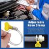 10 шт. Мощный крепеж Нержавеющая сталь Хомуты для шлангов Регулируемые хомуты для шлангов Выхлопные шланги