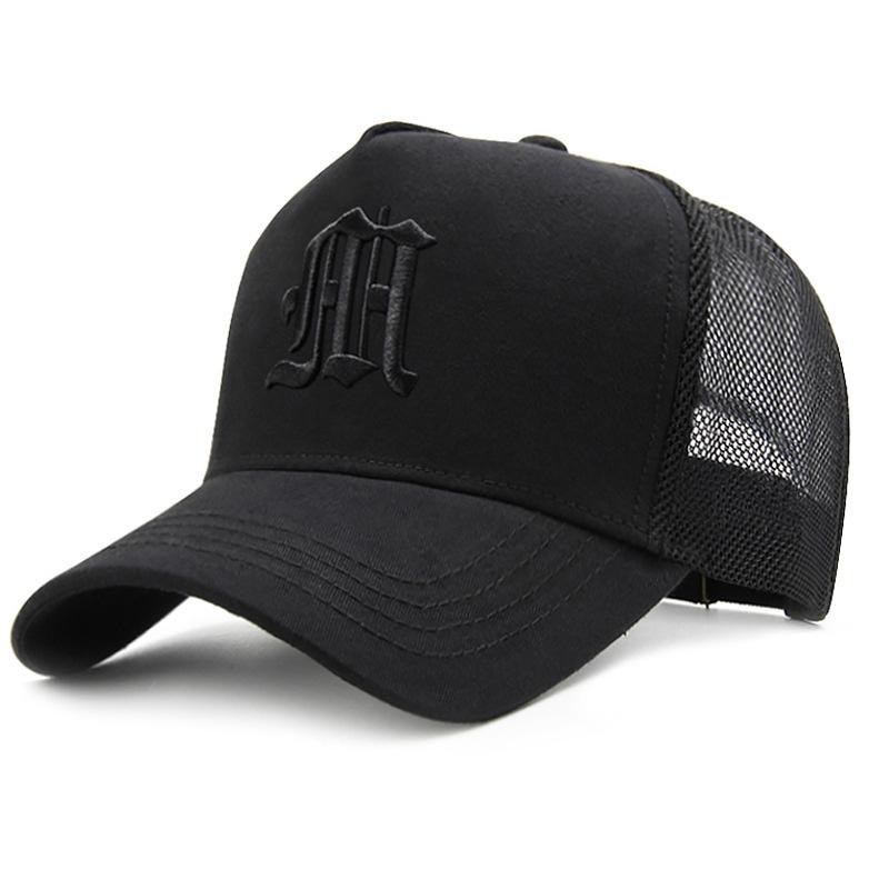 New Hat Men's Summer Thin High Top Baseball Cap Tide Big Head Fence Mesh Breathable Cap Sunscreen Sun Hat