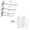 10Pcs Reusable Net Panel Hooks Universal Storage Hook Display Panel Shelf Hook  Door Key