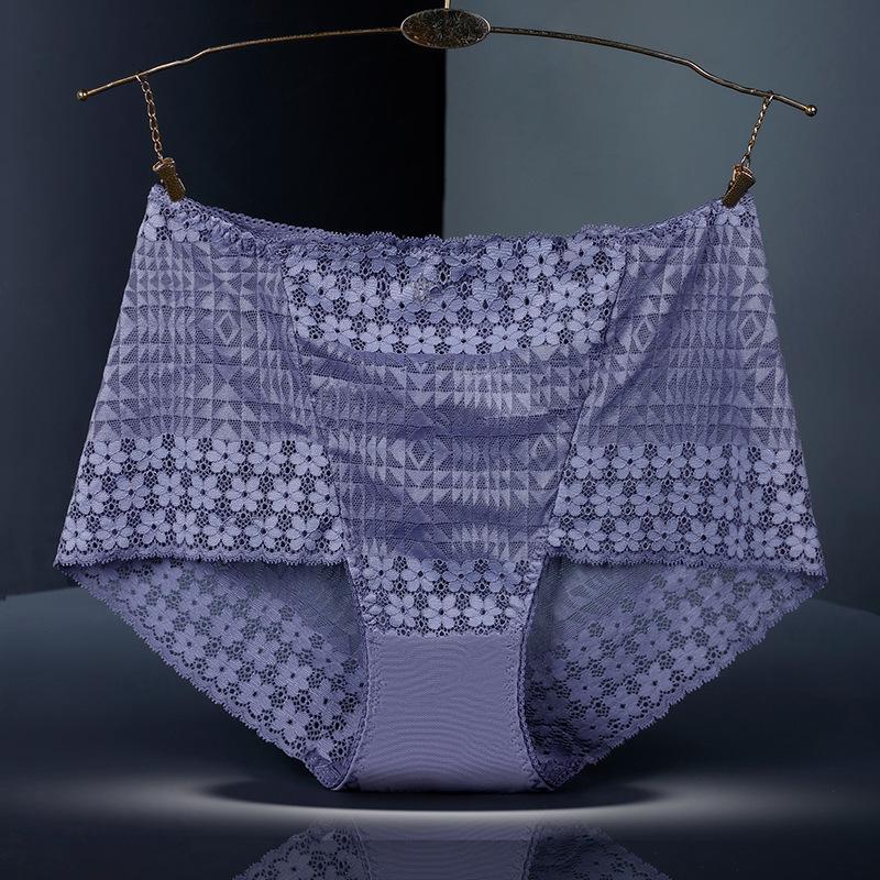 Сексуальные кружевные трусики с цветочным принтом, трусы с высокой талией, ажурные трусы, шорты для мальчиков большого размера, максимум 150 кг
