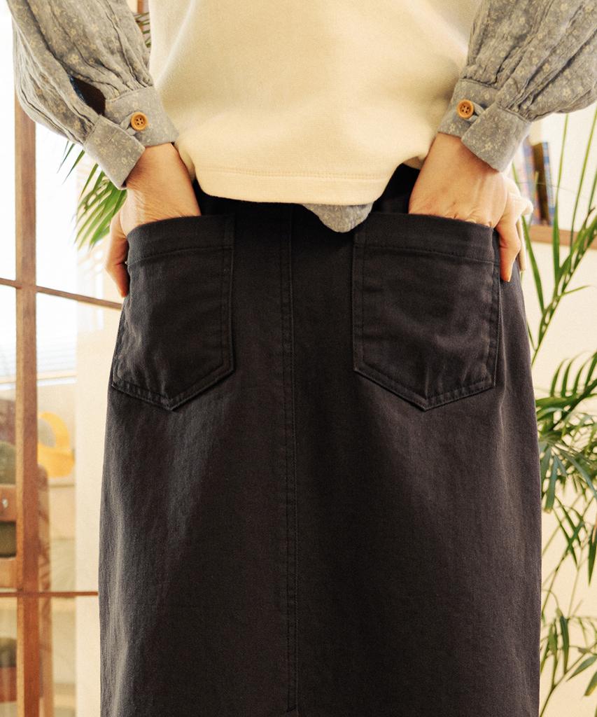 Chikita Cotton 5-Pocket Skirt Navy
