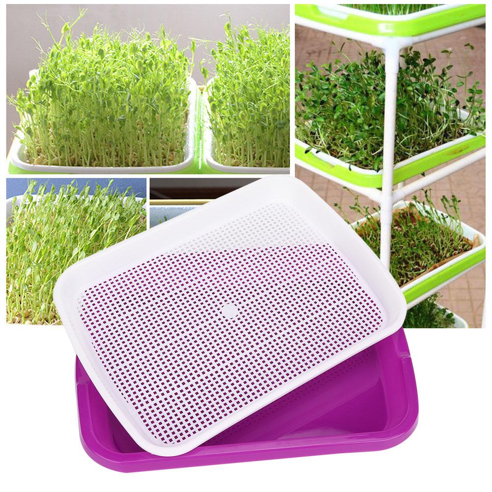2 шт. двухслойный гидропонный лоток для проращивания семян цветочных растений, поддон для рассады, горшок для рассады