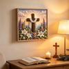 Christian Themed 3D Christian Fabric Poke Art Kit Jesus Icon Poke Art Decor  Beginner‑Friendly