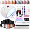 PHOENIXY Nail Gel Polish Set With 36W Nail Gel Dryer Lamp 20 Colors Long Lasting Gel Varnish Gel Polish Nail Tools Kit