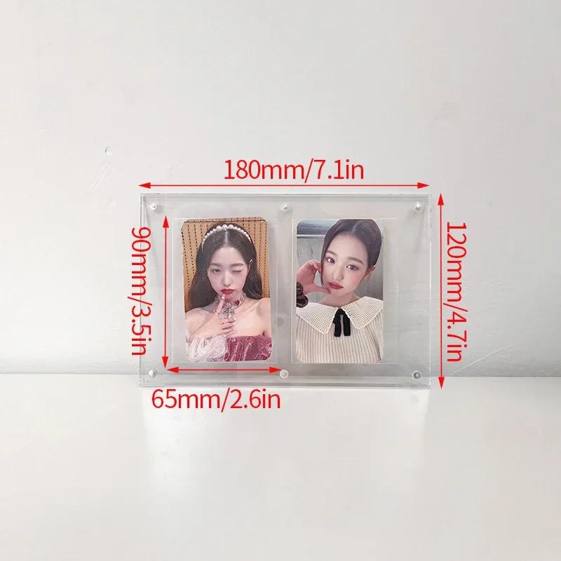 Acrylic Photo Frame Kpop Picture Frame Idol Photocard Stand Photocard Holder Cards Display Stand Picture Collect Table Decor