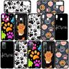 Чехол для телефона Samsung Galaxy S24 S23 iPhone 15 14 Xiaomi Redmi Note 13 12 11 8 10 9 Pro Max Plus X XR OPPO A15 Huawei Cute Dog Paw Cat Cover