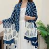 Breathable Lovely Floral Polyester Soft Scarf Boho Chic Tassel Shawl Women Perfect for Travel & Casual Muslim Hijab 180*90Cm