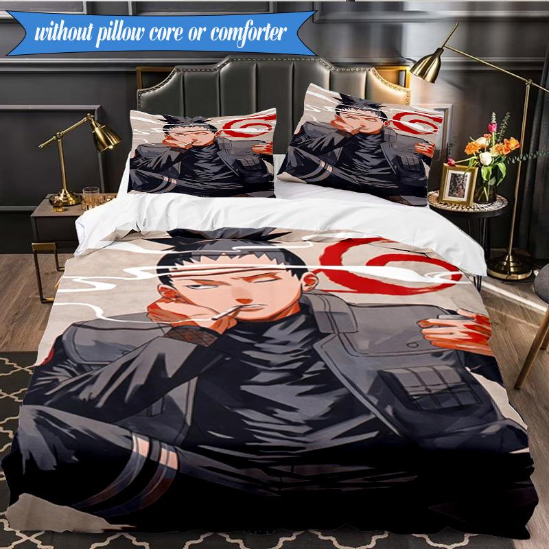 Ninja Team Adventures 3pcs K-pop music group Bedding set,Ideal for Bedroom, Dormitory,Including Duvet Cover And 2pcs Pillowcases,Fan gifts