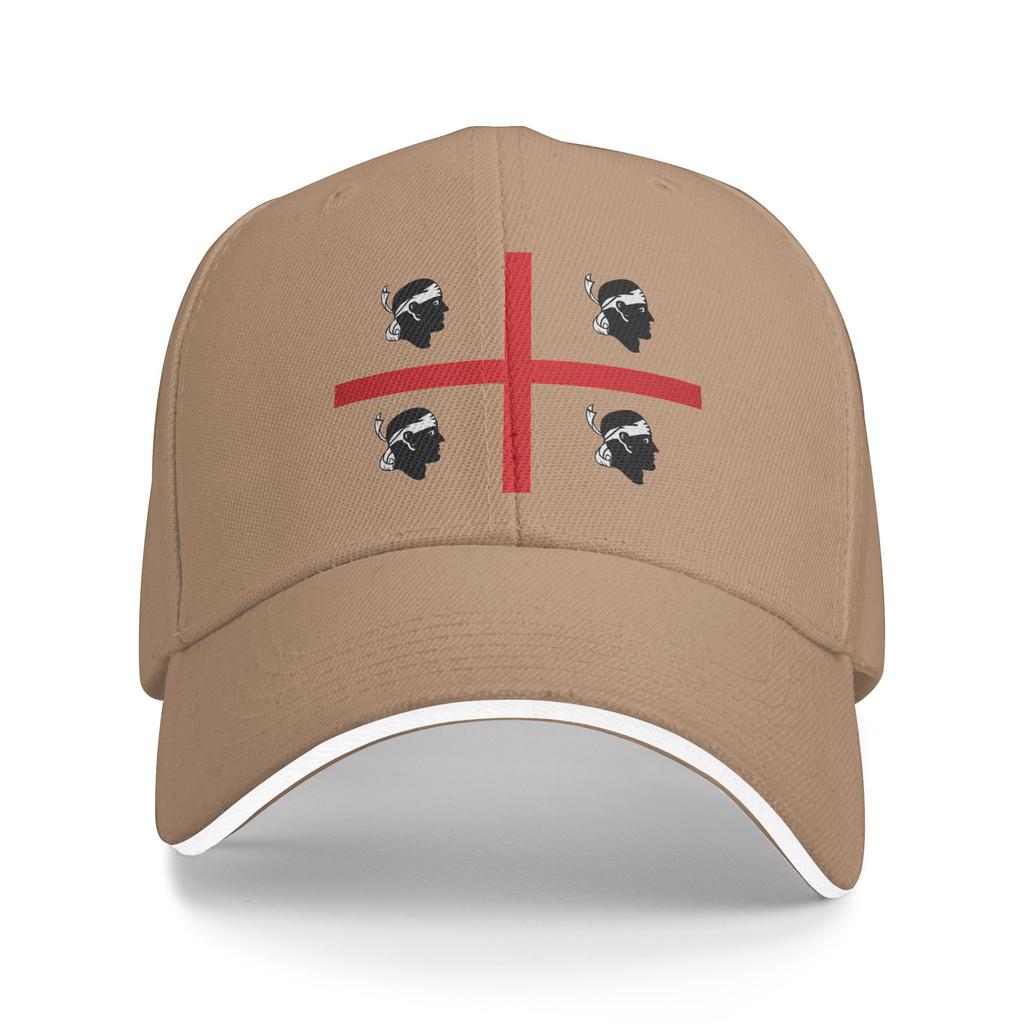 Custom Flag of Sardinia Baseball Cap Women Unisex Breathable Italy Sardegna Mori Dad Hat Streetwear