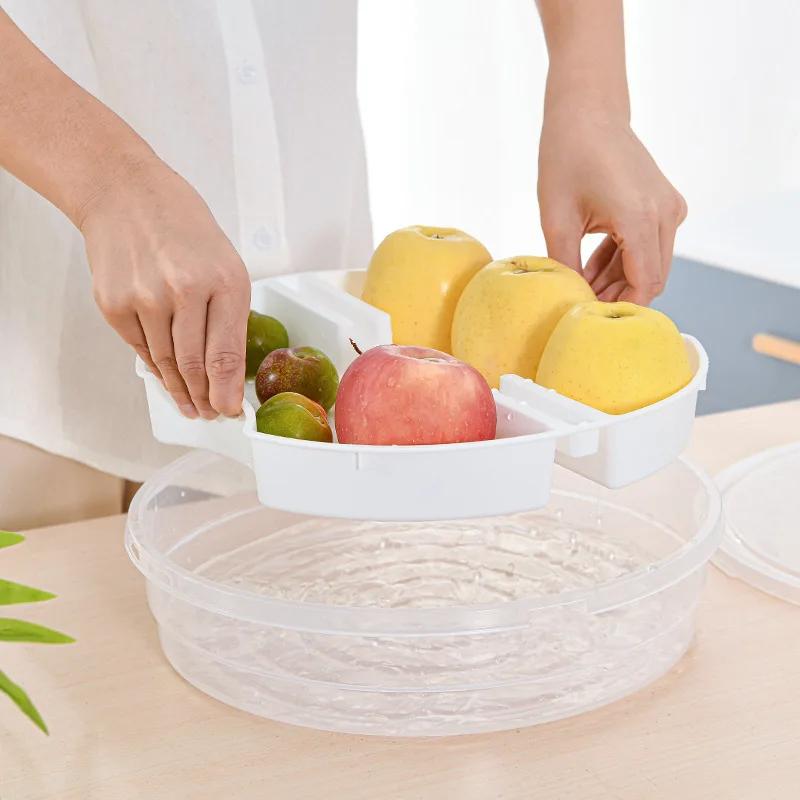 Поднос для сервировки конфет и орехов, поднос для закусок с крышкой, многосекционный поднос для закусок с орехами и конфетами с крышкой