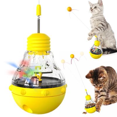 Игрушка для кошек против скуки - Интерактивная игрушка-кормушка с функцией наклона и вращения