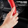2Pcs Carbon Fiber Leather Car Steering Cover 1K Micro Fiber Leather PVC Wheel Booster Cover Non-Slip