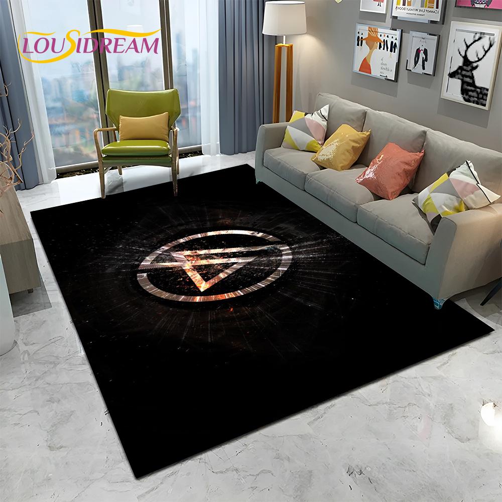 3D Ковер с Логотипом Ретро Рок-группы L-Linkin Park для Дома Гостиной Спальни Дивана Коврик для Прихожей Декор, Ковер для Детской Зоны Нескользящий Напольный Коврик