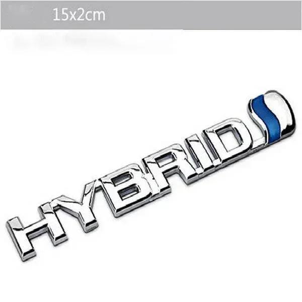 hxqgn9 1Pc 3D Metal emblem For Toyota Camry hybrid car logo HYBRID car sticker word logo rear tail modification sticker car Accessories