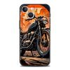 Цвета Винтажный Мотоцикл Расписной Чехол для Телефона для iPhone 17 16 15 14 13 12 Pro Max 11 Pro Max 17 AIR Plus Мягкий ТПУ Корпус
