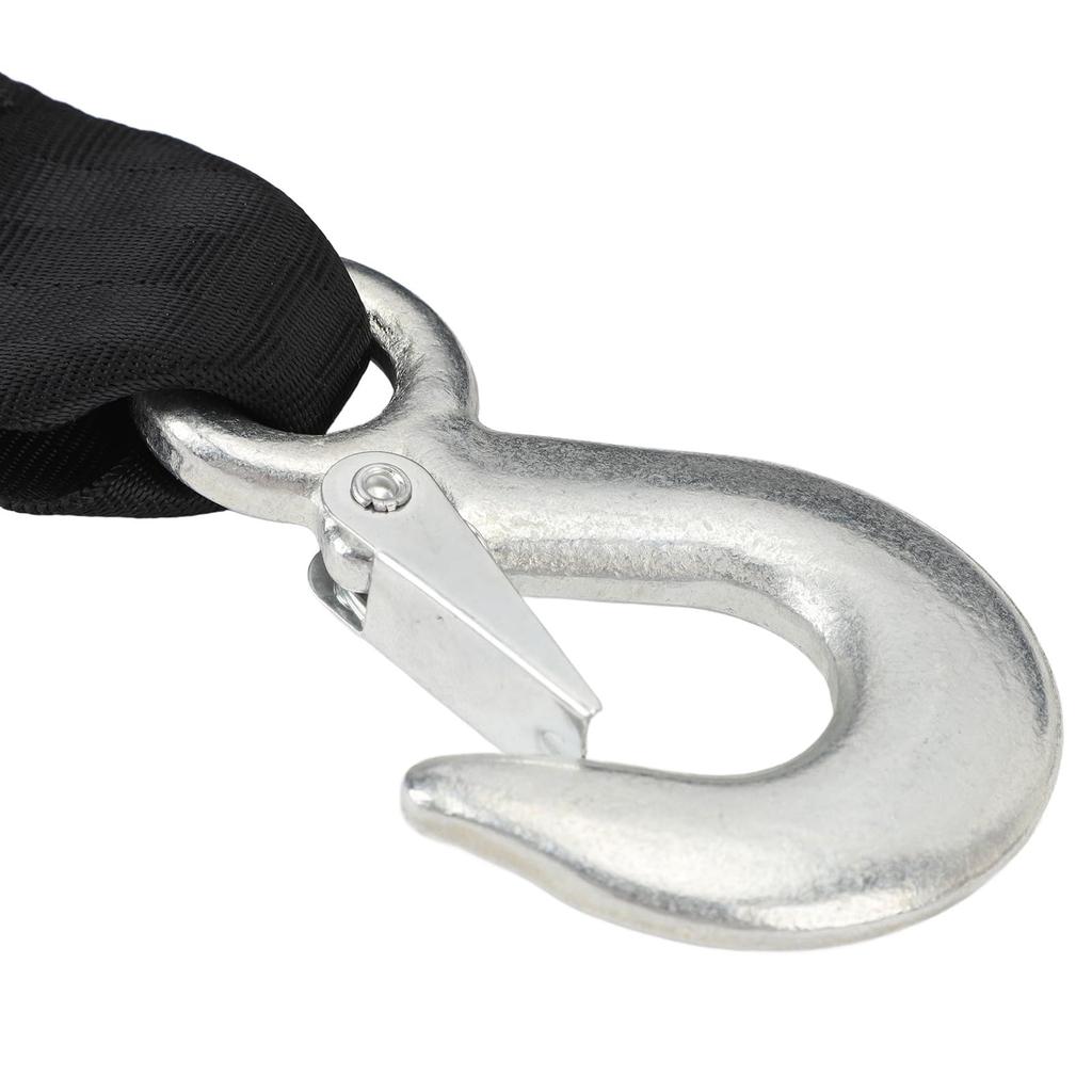 Heavy Duty Winch Strap with Hook, 3500 Lb Weight Loading Boat Trailer Winch Strap,