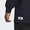 adidas Повседневная футболка с круглым вырезом и длинным рукавом с буквенным принтом, мужские топы, легендарный, чернильно-синий IZ1593
