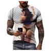 Summer Creative Sexy Beauty 3d Printed T-shirt Fashion Men's Oversized Crew Neck Casual Short-sleeved Shirt