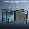 Универсальный чехол с вращением для складного телефона Samsung ZFlip8 (верхний и нижний экран), совместимый с ZFlip7, с магнитной застежкой