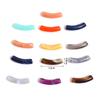 50PCs Curved Tube Acrylic Beads Multicolor Loose Spacer Beads for DIY Making Bracelets Necklace Fashion Jewelry Beads 3.2x 0.8cm