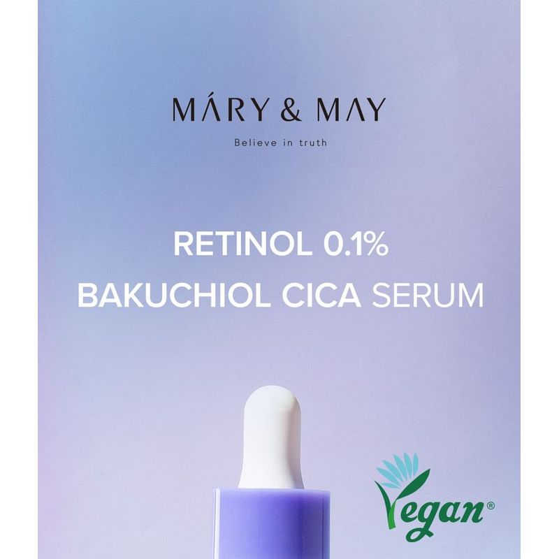 Mary&May Сыворотка с ретинолом 0,1%, бакучиолом и центеллой, Сеульское издание