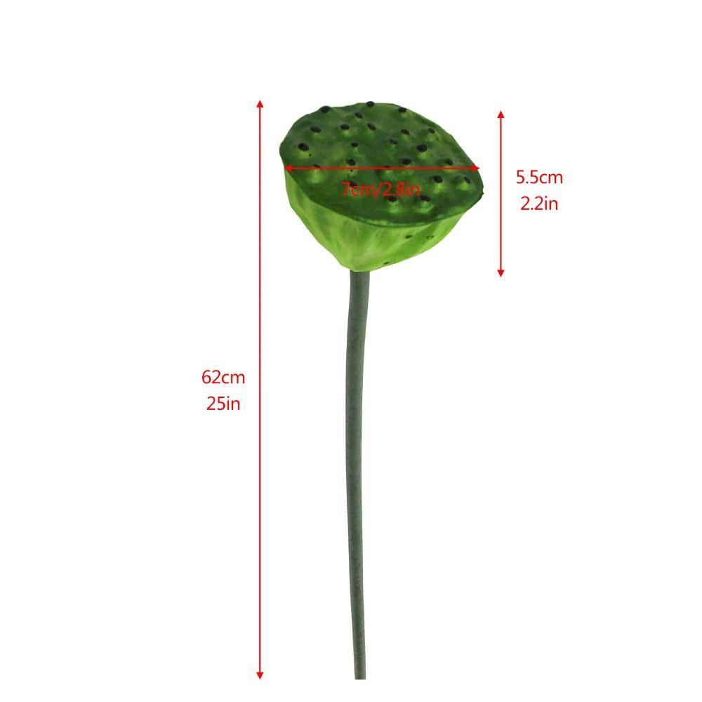 New Landscape Artificial Flower DIY Decoration Long Stem Artificial Lotus Artificial Flower Pole Lotus PU Green Plant