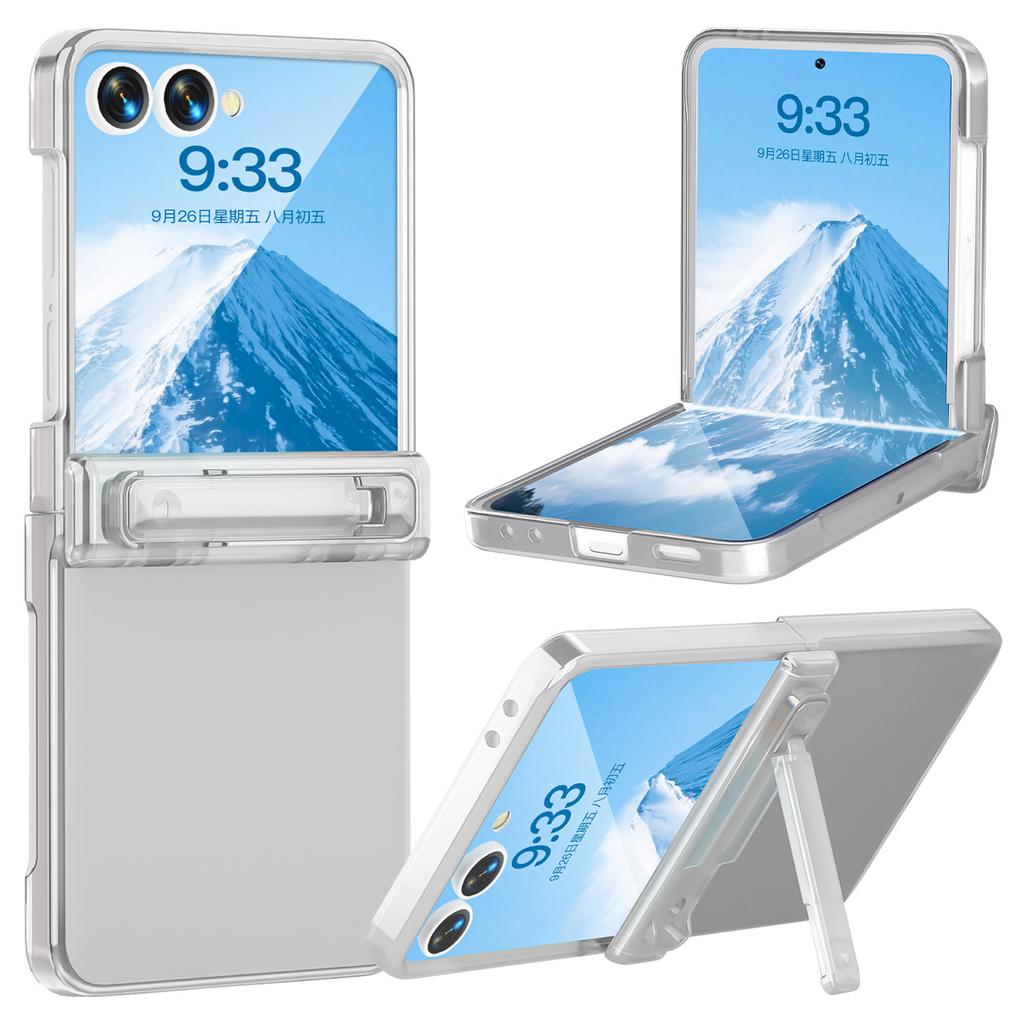 Защитный чехол для мобильного телефона Samsung подходит для ZFlip7, чехол для мобильного телефона, складной экран, ПК, полностью закрывающий, раздельный верхний и нижний флип