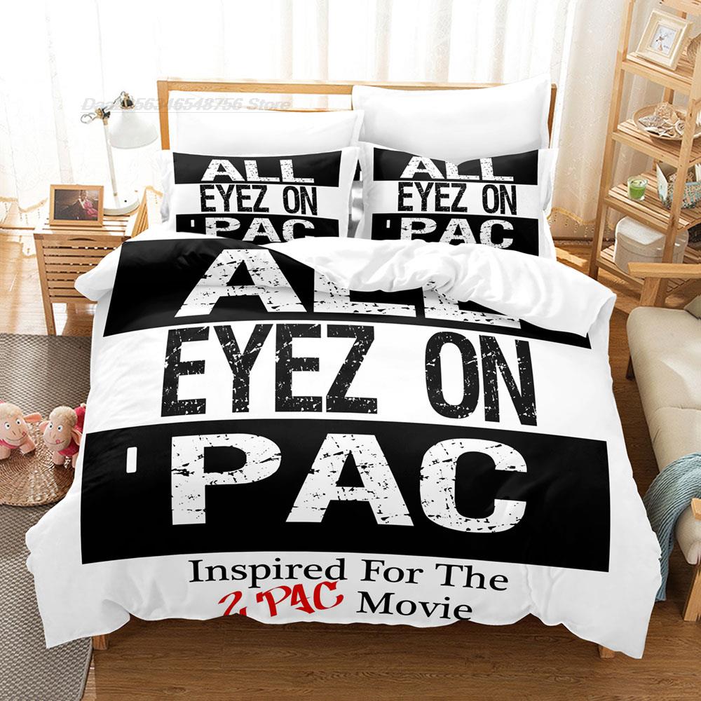 Постельное белье 2 Pac Односпальное Двуспальное Полный Размер Queen King Размер Постельное Белье для Взрослых Детской Спальни Комплекты с Пододеяльником Tupac Amaru Shakur Комплект Постельного Белья