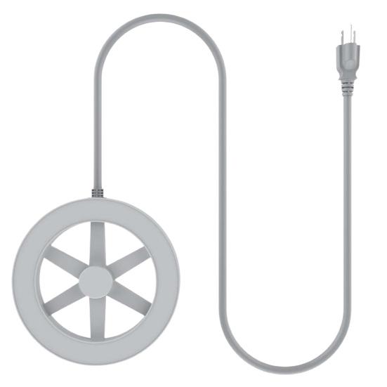 250 Вт термостатический нагреватель для поилки для кур, прочный алюминиевый, безопасный, здоровое, противоожоговое покрытие, зимний размораживатель воды для курицы