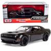 All Star Toys 2018 Dodge Challenger SRT Hellcat Widebody Black with Red Interior 1/24 Scale Diecast Model Kit by Motormax 79350 Limited Edition (79350