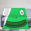 I'm Mr Frog Smiling Friends Blanket  Warm Soft Funny Plush Throw Blanket For Couch Bed Decorative Flannel Bedspread Bed Cover