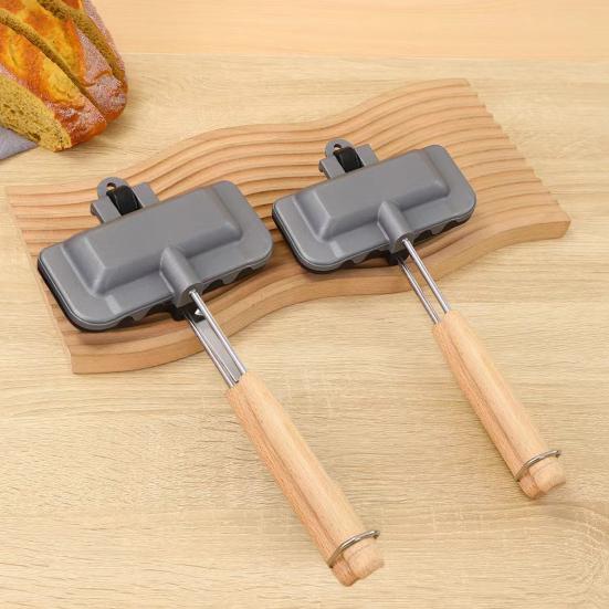 Горячий Сэндвич Мейкер Антипригарная Сковорода для Гриля Панини Алюминиевая Складная Сковорода для Приготовления Сырных Сэндвичей для Тостов Вафель Блинов Завтрака