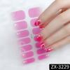 ZX 3D Waterproof No-Cure Gel Nail Wraps, Full Cover Japanese & Korean Style Spring & Summer Nail Stickers, Nail Patch Films
