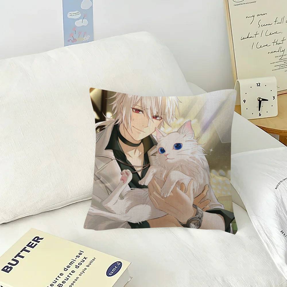 Аниме Игра Mystic Messenger Дизайн с кленовыми листьями Наволочка Счастливый Осенний Урожай декор Праздничный Декорати Наволочка