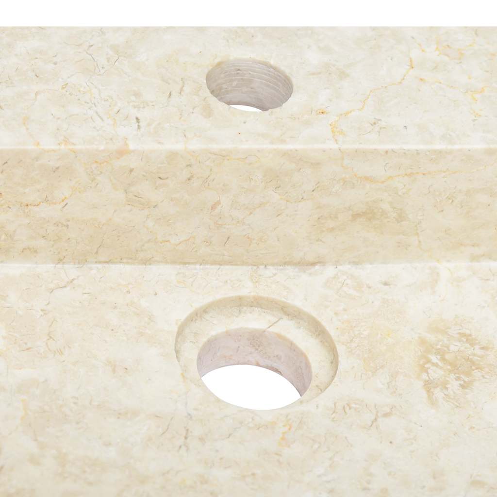 Washbasin Cream 58x39x10 cm Marble