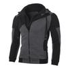 Men's Color-Block Double Zipper Hoodie – Casual Sportswear